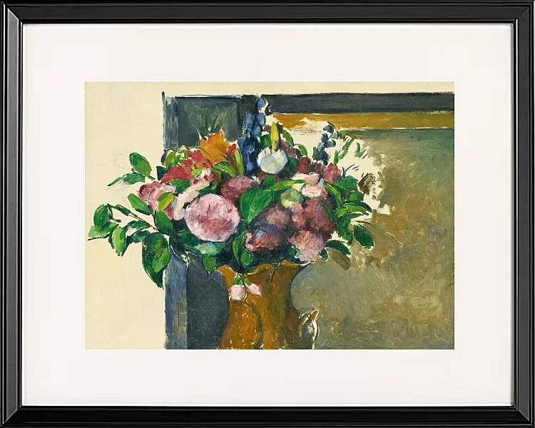 Blomster i en rød vase - 1880