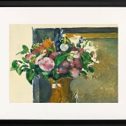 Blomster i en rød vase - 1880