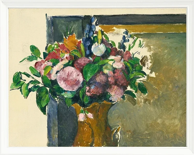 Blomster i en rød vase - 1880