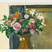Blomster i en rød vase - 1880