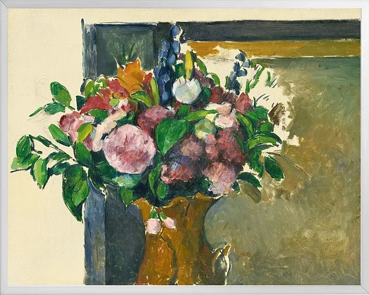Blomster i en rød vase - 1880