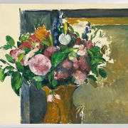 Blomster i en rød vase - 1880