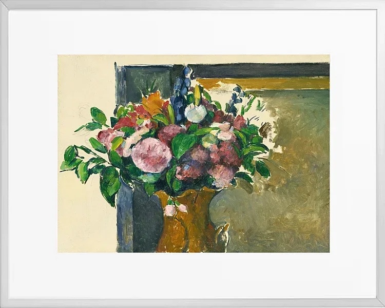 Blomster i en rød vase - 1880