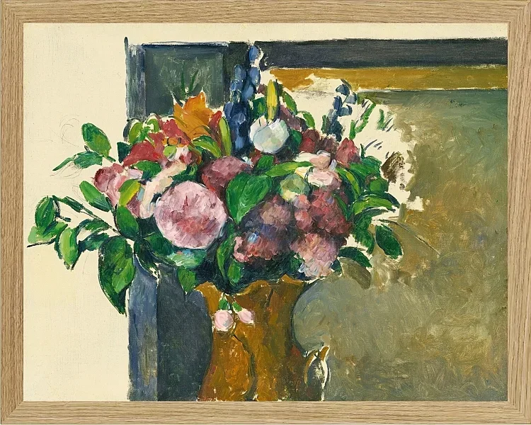 Blomster i en rød vase - 1880