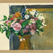 Blomster i en rød vase - 1880
