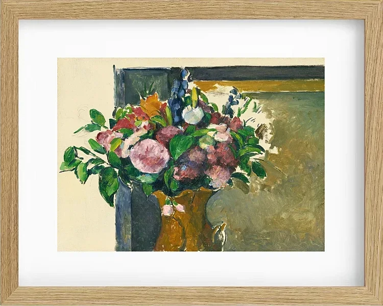 Blomster i en rød vase - 1880