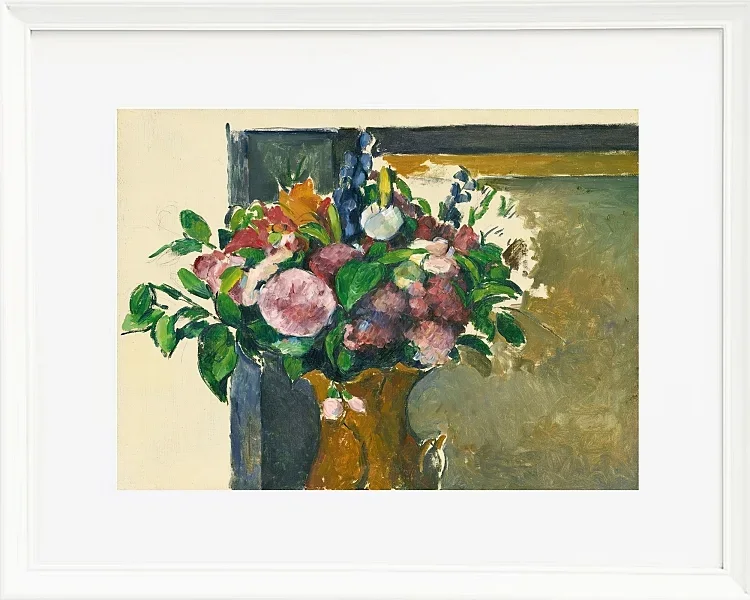 Blomster i en rød vase - 1880