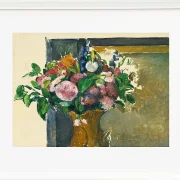 Blomster i en rød vase - 1880