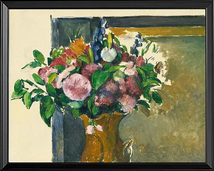 Blomster i en rød vase - 1880