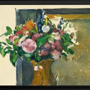 Blomster i en rød vase - 1880