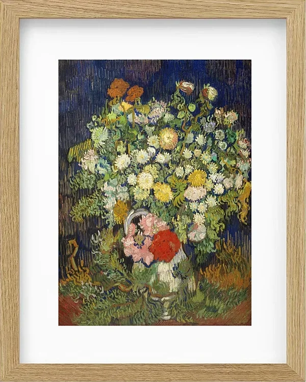 Buket blomster i en vase - 1890