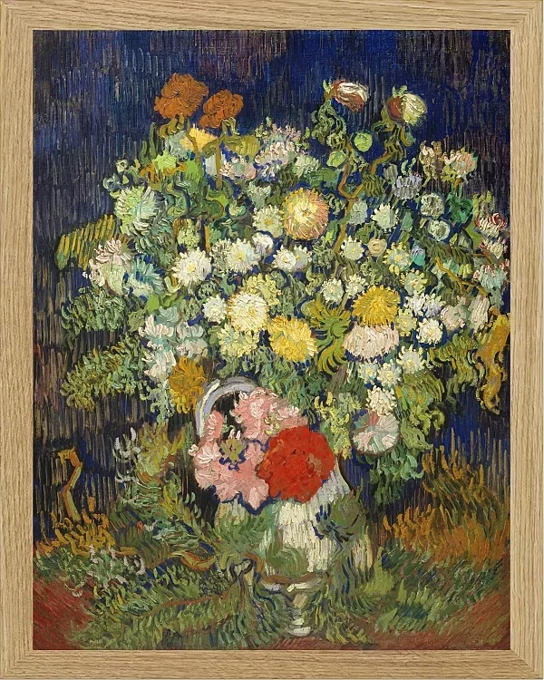 Buket blomster i en vase - 1890