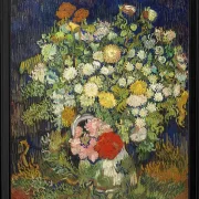 Buket blomster i en vase - 1890