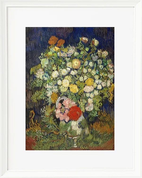 Buket blomster i en vase - 1890