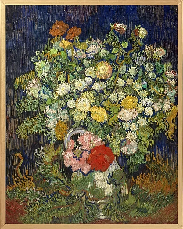 Buket blomster i en vase - 1890