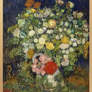 Buket blomster i en vase - 1890