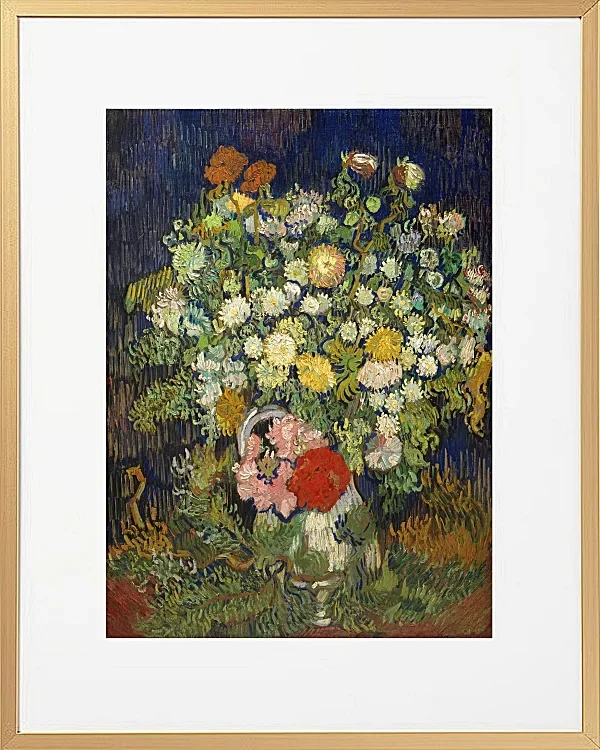 Buket blomster i en vase - 1890