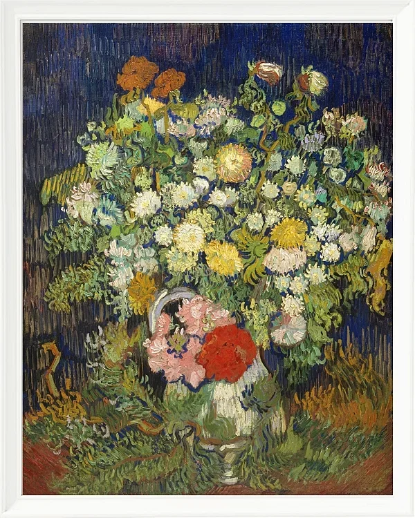 Buket blomster i en vase - 1890