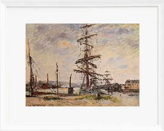 Boote am Kai in le Havre - 1912