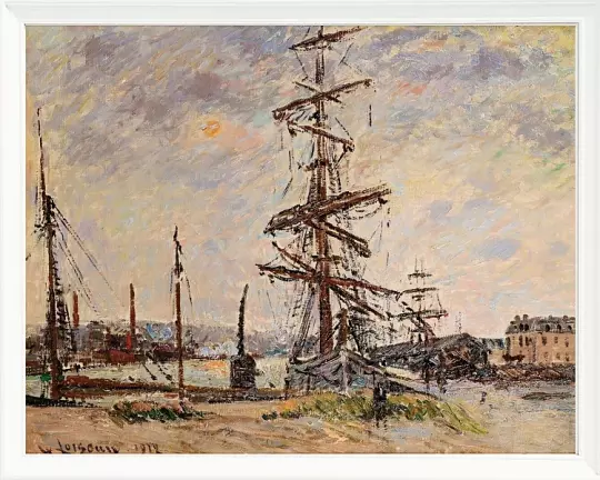 Boote am Kai in le Havre - 1912
