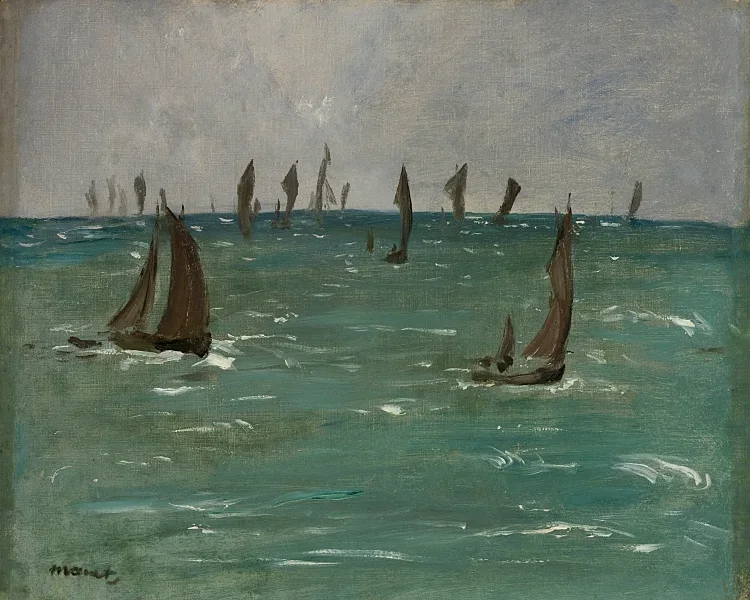 Boote in Berck sur Mer - 1873