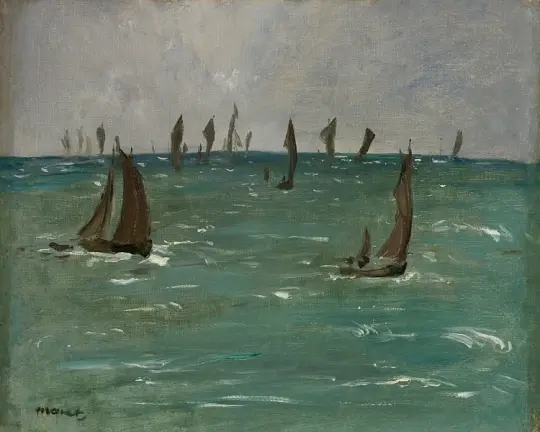 Boote in Berck sur Mer - 1873