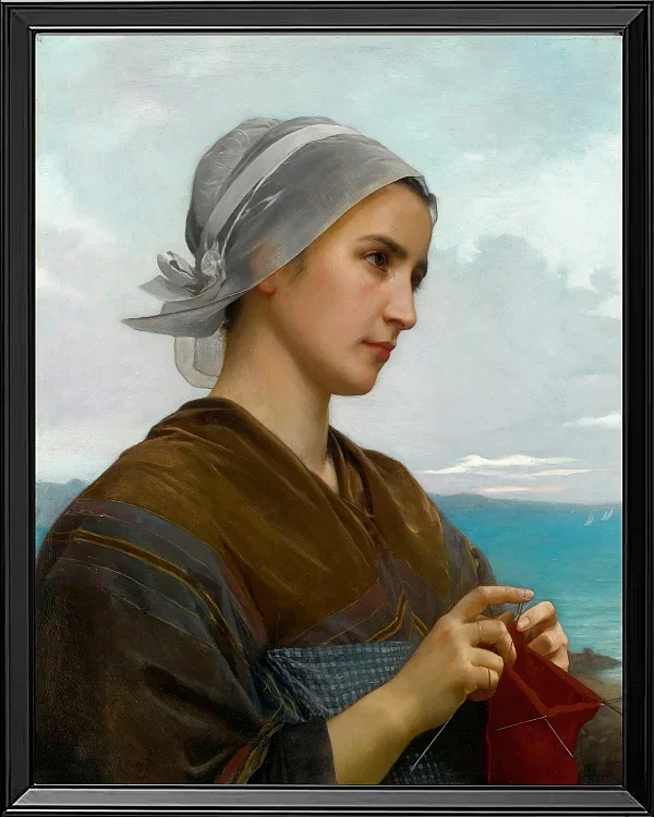 Bretonische Strickerin – 1871