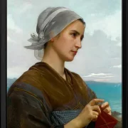 Bretonische Strickerin – 1871