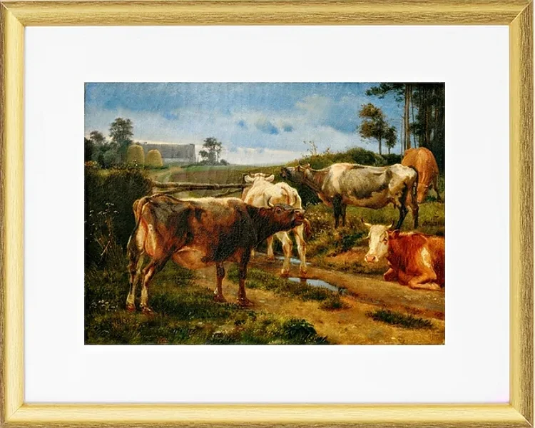 Brüllende Kühe am Zauntor – 1847