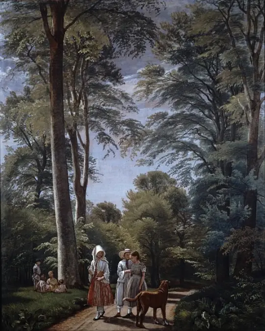 Buchenwald im Mai - 1856