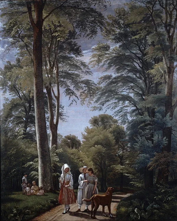 Buchenwald im Mai - 1856