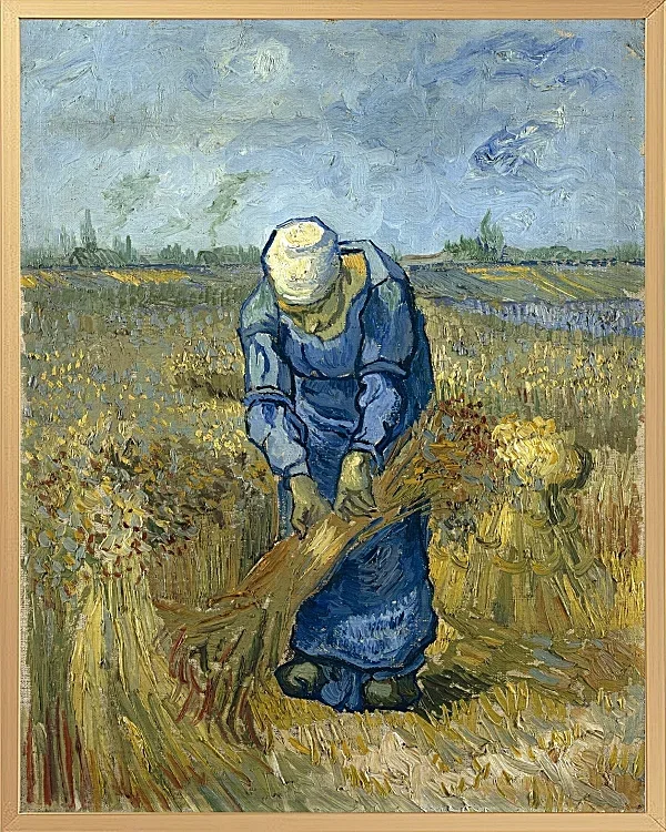 Bäuerin, die Garben bindet - 1888