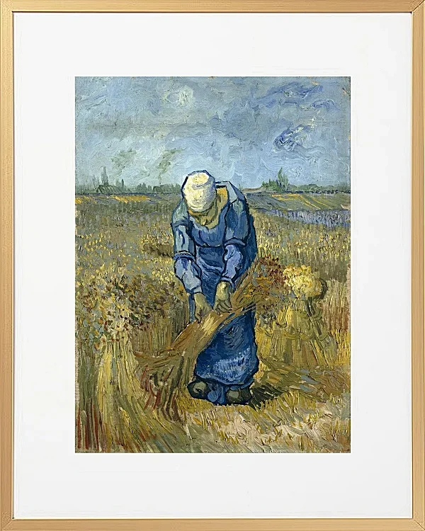 Bäuerin, die Garben bindet - 1888