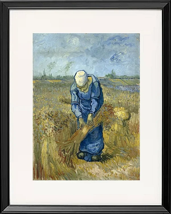 Bäuerin, die Garben bindet - 1888
