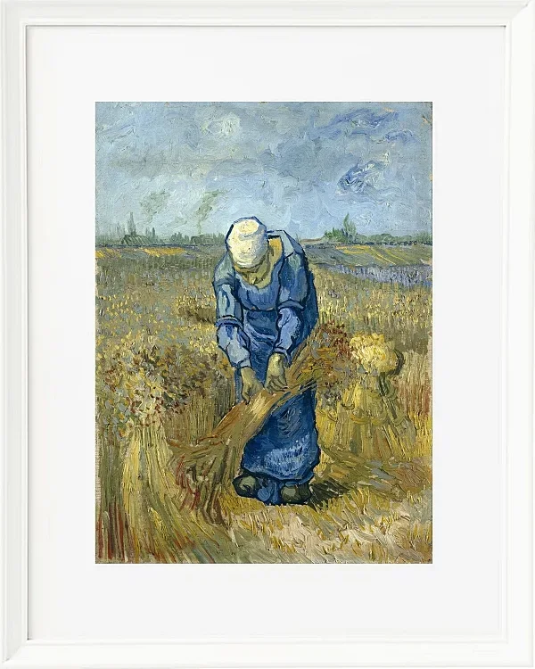 Bäuerin, die Garben bindet - 1888