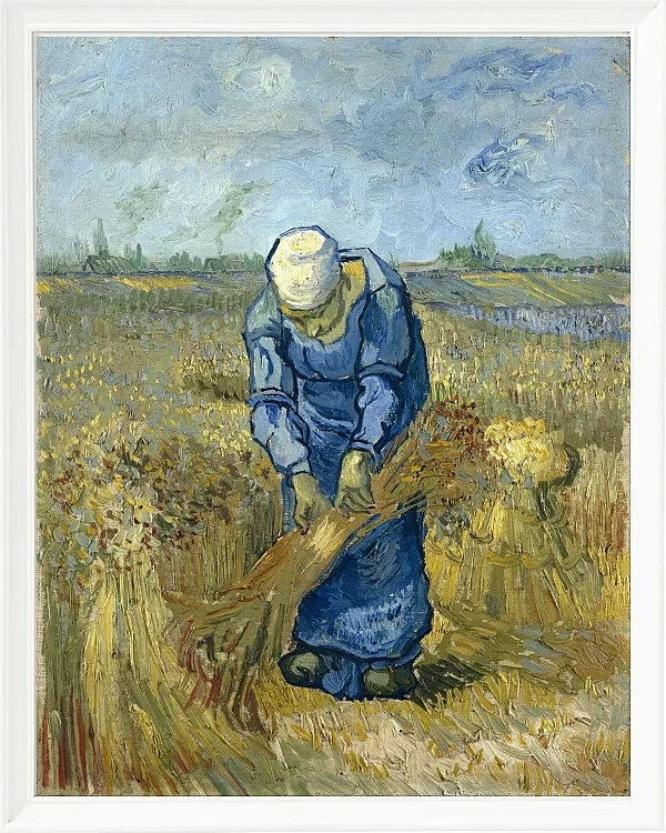 Bäuerin, die Garben bindet - 1888