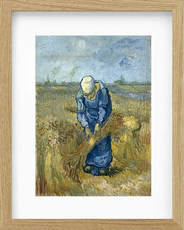 Bäuerin, die Garben bindet - 1888