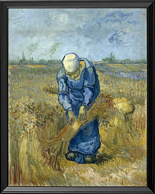 Bäuerin, die Garben bindet - 1888