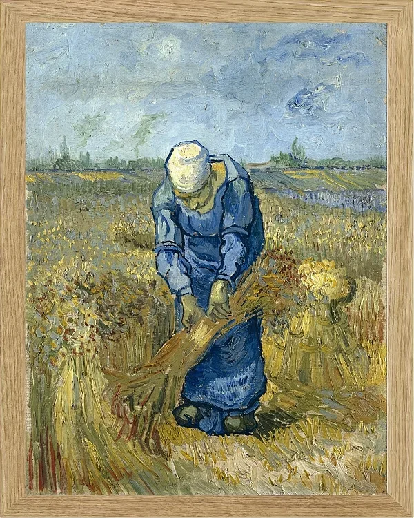 Bäuerin, die Garben bindet - 1888