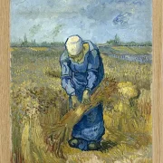 Bäuerin, die Garben bindet - 1888