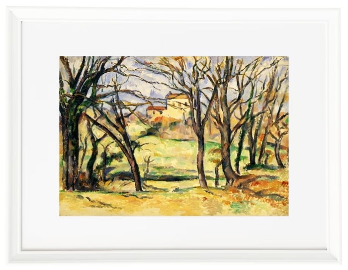 Trees and houses near the Jas de Bouffan - 1885