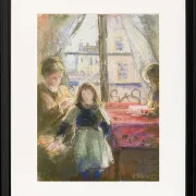 Camille Pissarro - Am Fenster 1878 | Giclée Kunstdruck gerahmt