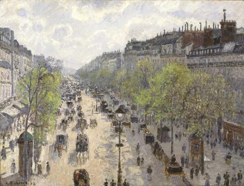 Camille Pissarro - Boulevard Montmartre, forår 1897 | Indrammet giclée-kunsttryk