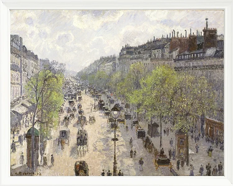 Camille Pissarro - Boulevard Montmartre, forår 1897 | Indrammet giclée-kunsttryk