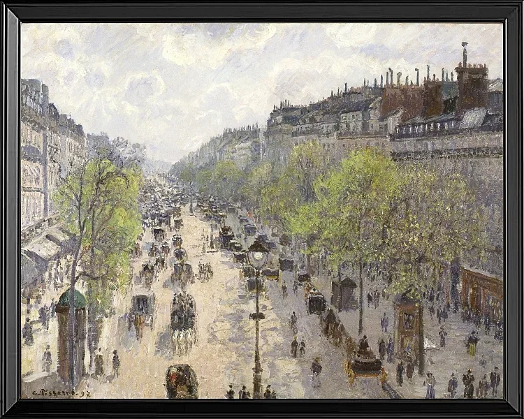 Camille Pissarro - Boulevard Montmartre, forår 1897 | Indrammet giclée-kunsttryk