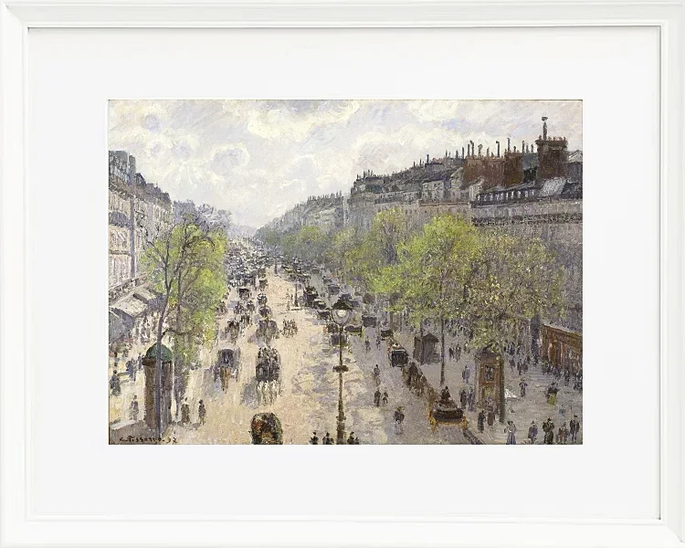 Camille Pissarro - Boulevard Montmartre, forår 1897 | Indrammet giclée-kunsttryk