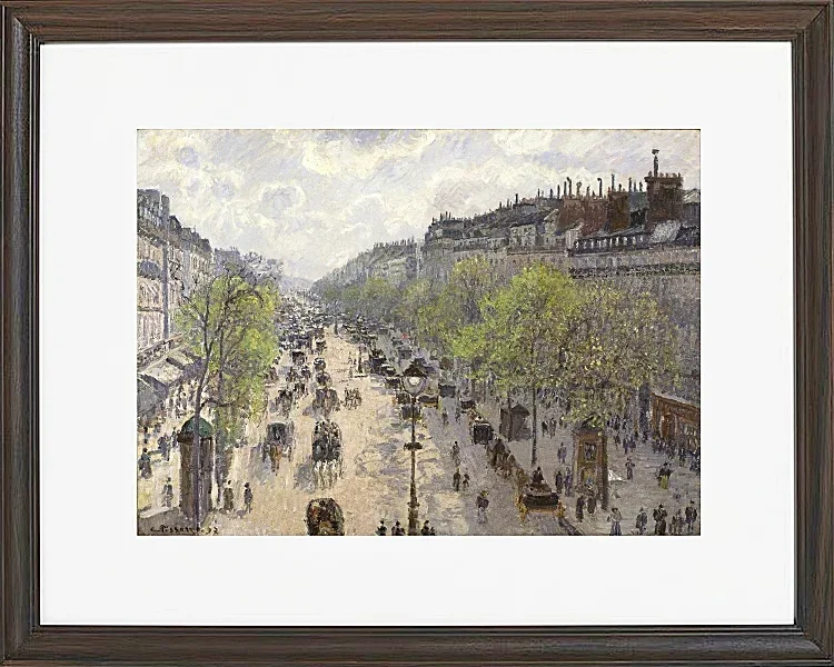 Camille Pissarro - Boulevard Montmartre, forår 1897 | Indrammet giclée-kunsttryk
