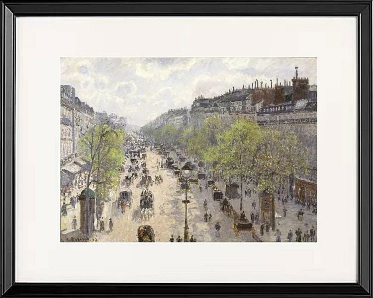 Camille Pissarro - Boulevard Montmartre, forår 1897 | Indrammet giclée-kunsttryk
