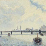 Camille Pissarro - Charing Cross Brücke, London 1890 | Giclée Kunstdruck gerahmt
