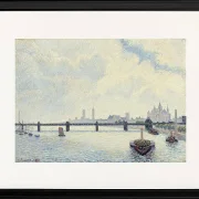 Camille Pissarro - Charing Cross Brücke, London 1890 | Giclée Kunstdruck gerahmt